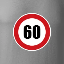 Dopravní značka - omezení rychlosti 60