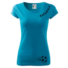 Kickball nápis šikmo