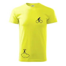 Mapa ČR + kolo na prsu