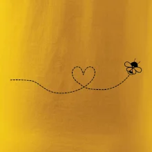 Dráha letu včely - srdce