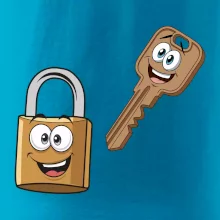 Parové triko - Zámek a klíč