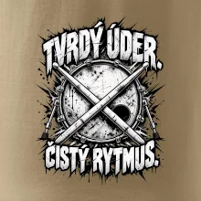 Tvrdý úder čistý rytmus - černobílé zkřížené paličky