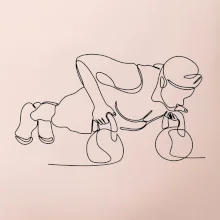 Kitebell posilování jedním tahem