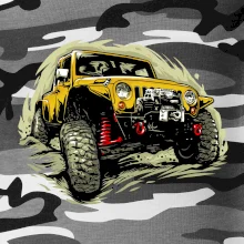 Žlutý offroad s navijákem