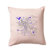 Budějce  - Mapa s vodními toky