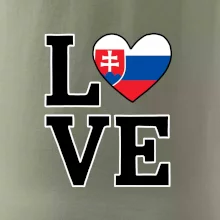 Love Slovenská vlajka