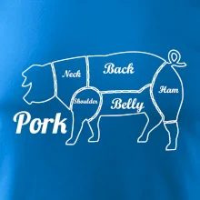 Prase nákres rozřezání