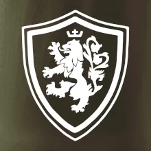 Český lev erb na prsu a na zádech