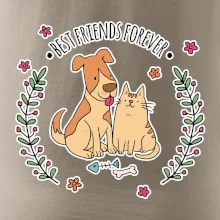 Kočka a pes best friends