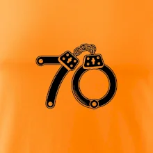 Narozeninové tričko pro policajta - pouta 70