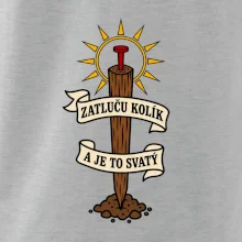 Geodet zatluču kolík a je to svatý