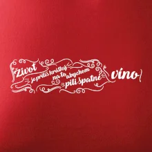 Život je příliš krátký - lahev