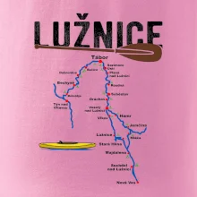 Mapa řeky Lužnice