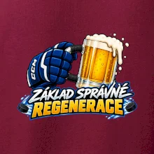 Hokejová regenerace s pivem