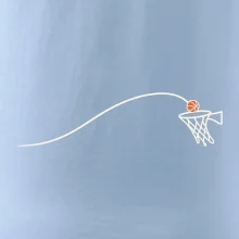 Minimalistická trajektorie míče do koše