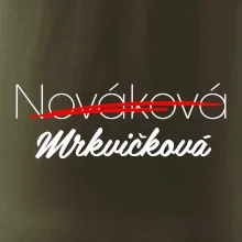 Svatební triko - změna příjmení