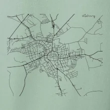 Mapy měst černobílé Klatovy