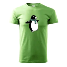 Tučňák se zelenou šálou