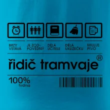 Čárový kód Řidič tramvaje Čárový kód Řidič tramvaje