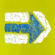 Párová turistická značka modrá