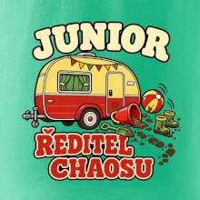 Junior ředitel chaosu dětský rodinný karavan