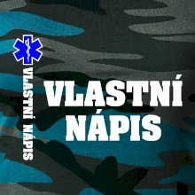 Hvězda života - vlastní nápis vpředu a vzadu