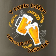 V tomto tričku můžu vypít piva kolik chci