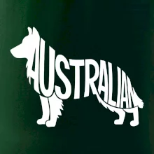 Australský Ovčák - nápis v těle