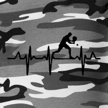 EKG stolní tenista stojící