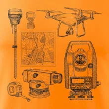 Geodet teodolit dron