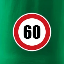 Dopravní značka - omezení rychlosti 60 Dopravní značka - omezení rychlosti 60