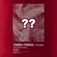 Vaše místo - vrstevnice v obdélníku