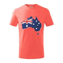 Austrálie - vlajka mapa