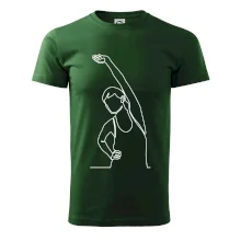 Protahující se žena jedním tahem