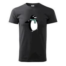 Tučňák se zelenou šálou