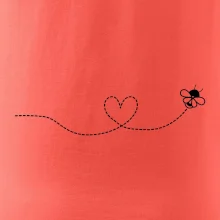 Dráha letu včely - srdce