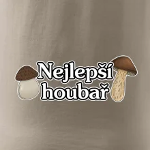Nejlepší houbař - nápis s houbama
