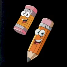 Parové triko - Tužka a guma