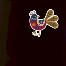 Folklor na prsu slepice