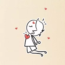 Párový motiv - panáček a magnet