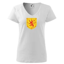 Skotský lev na hrudi