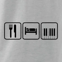 Eat sleep piano v řadě