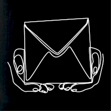 Obálka pošták jedním tahem