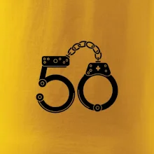 Narozeninové tričko pro policajta - pouta 50