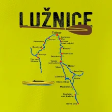 Mapa řeky Lužnice