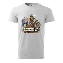 Normální lidi jezdí po silnici cyklistický humor