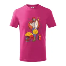 Horník těží bitcoiny