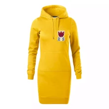 Folklor na prsu květina čtyřlistá