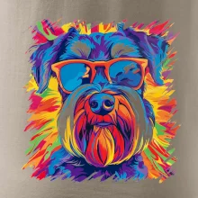 Knírač barevný styl 70s