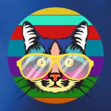 Kočka při barevném západu